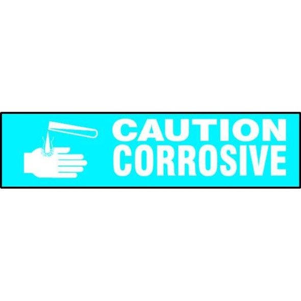 Label, 7 in H, 24 in W, Polyester, Vertical Rectangle, English, 60264