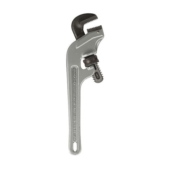 Ridgid 10" Aluminum End Pipe Wrench, 1-1/2" Pipe Capacity 90107