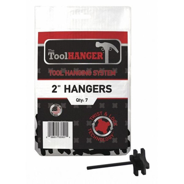 Toolhanger Polypro Plastic,Tool Hanger,Black,PK7 2007