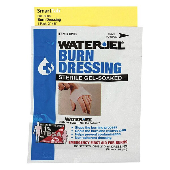 First Aid Only Burn Dressing,6"L,2"W FAE-5004
