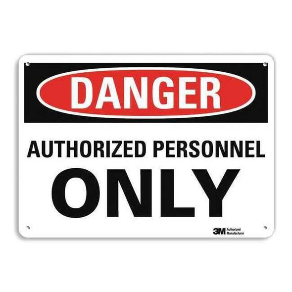 Lyle Danger Sign,7in H x 10in W,English U1-1042-RA_10X7