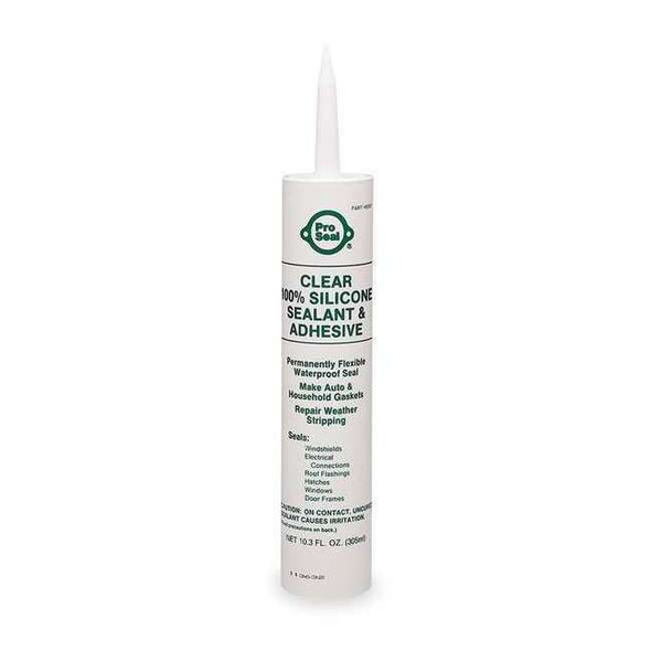 Waterproof Gasket Sealant, 11.1 oz, Clear, Temp Range -75 to 500 Degrees F