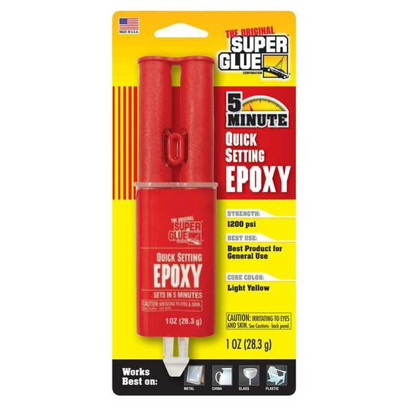 Super Glue Epoxy Adhesive,Syringe,1:1 Mix Ratio SY-QS