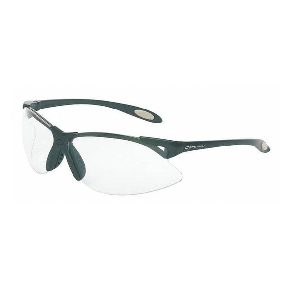 Uvex A900, Safety Glasses, Anti-Scratch, Clear Lens, Gray Frame, Half-Frame A900