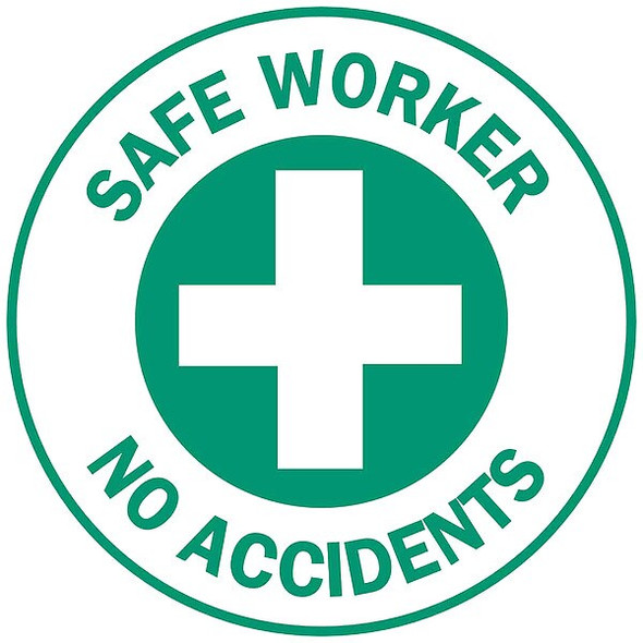 Brady Hard Hat Emblem Label,English,PK4 49577 Brady Hard Hat Emblem Label,English,PK4 49577