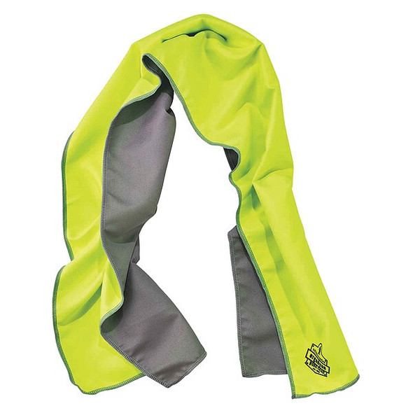 Ergodyne Cooling Towel,Lime,40-7/8inL x 9-3/4inW 6602MF