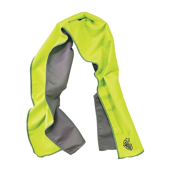 Ergodyne Cooling Towel,Lime,40-7/8inL x 9-3/4inW 6602MF