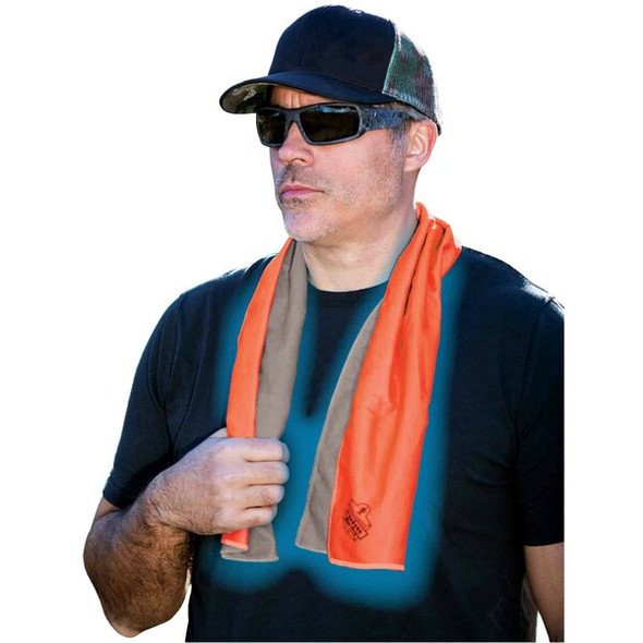 Ergodyne Evaporative Cooling Towel,Lime 6602MF Ergodyne Evaporative Cooling Towel,Lime 6602MF