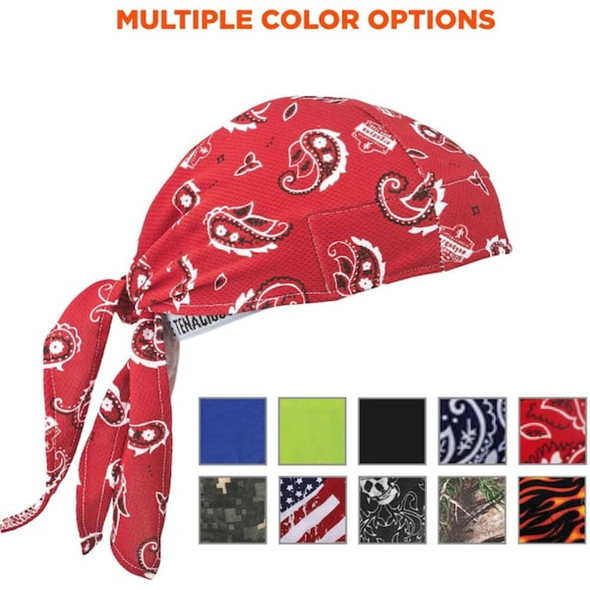 Ergodyne Cooling Hat,Red,Universal 6615