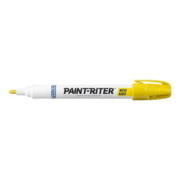 Markal Paint Marker, Medium Tip, Yellow Color Family, Paint 97401G