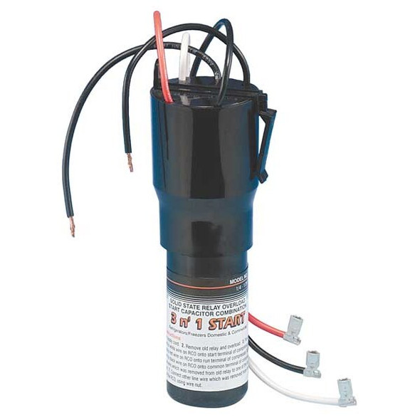 Supco Hard Start, Relay, Overload and Start Capacitor, 115 Volts RCO210