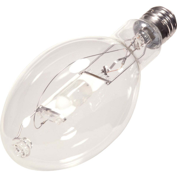 Satco 400W Clear ED37 Mogul Screw Metal Halide High-Intensity Light Bulb S5833