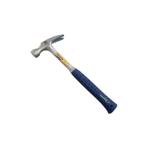 Ripping Claw Hammer, Steel Head, Straight Nylon/Steel Handle, 13.75 in, 20 oz Head