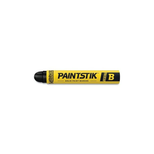 Paintstik® Original B® Solid Paint Marker, 11/16 in dia, 4-3/4 in L, Black