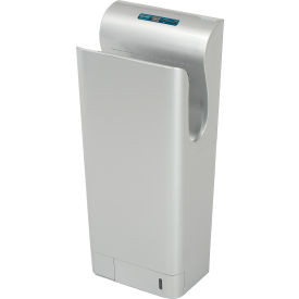 Global Industrial High Velocity Vertical Automatic Hand Dryer W/ HEPA Filter Sil
