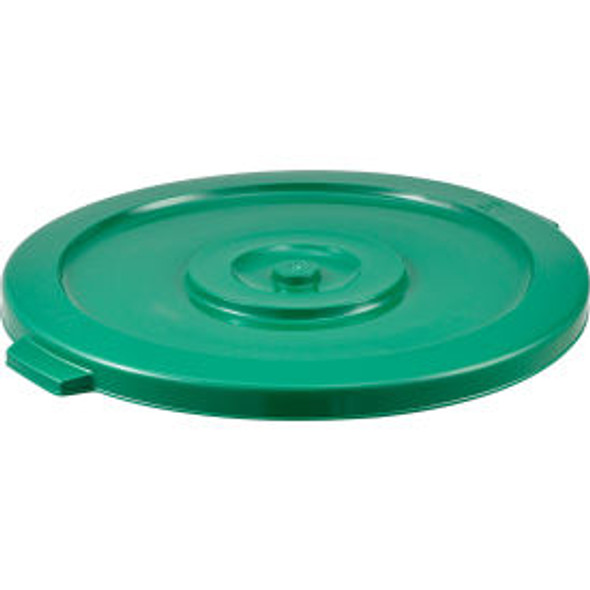 Global Industrial Plastic Trash Can Lid - 32 Gallon Green Global Industrial Plastic Trash Can Lid - 32 Gallon Green