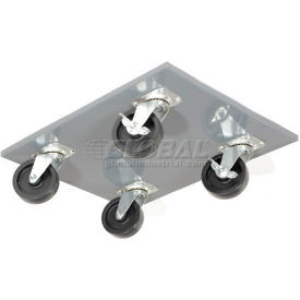 Global Industrial Premium Pedestal Dolly Base 16""W x 20""D Gray