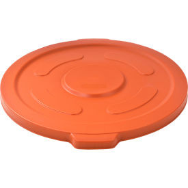 Global Industrial Plastic Trash Can Lid - 55 Gallon Orange