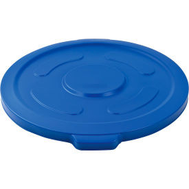 Global Industrial Plastic Trash Can Lid - 55 Gallon Blue