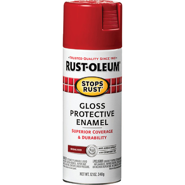 Rust-Oleum Stops Rust Regal Red Gloss 12 Oz. Anti-Rust Spray Paint 7765830