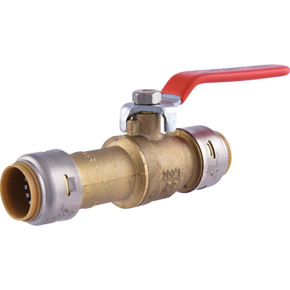 SharkBite 3/4 In. Brass Push-Fit Slip Ball Valve UR24736