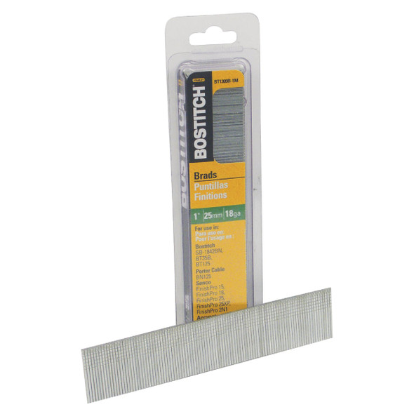 Bostitch 18-Gauge Coated Brad Nail, 1 In. (3000 Ct.) BT1309B