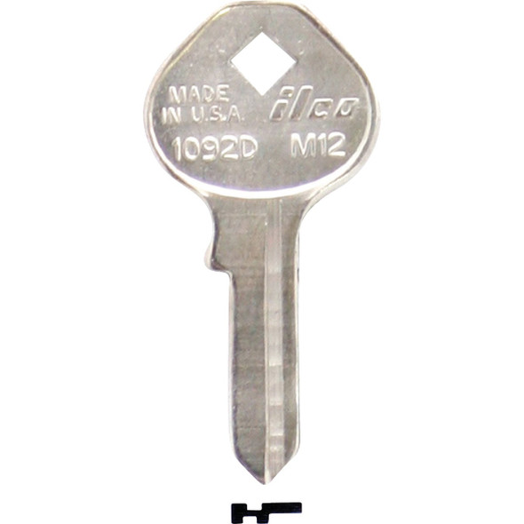 ILCO Master Nickel Plated Padlock Key M12 / 1092D (10-Pack) IAL3391700B
