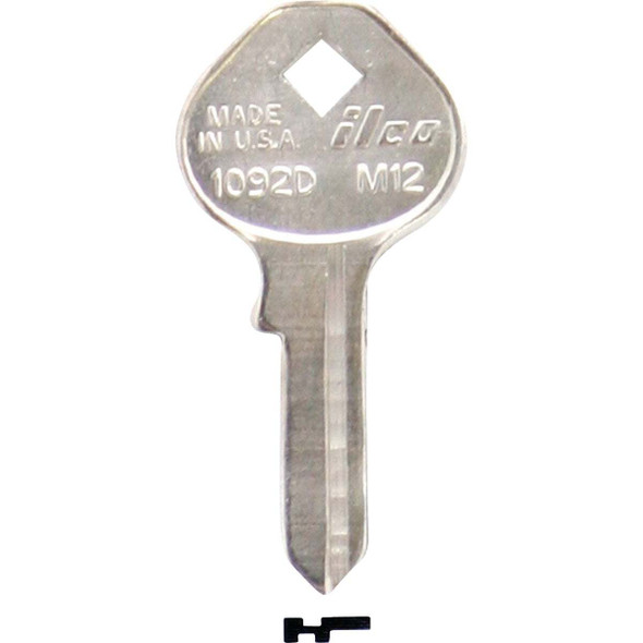 ILCO Master Nickel Plated Padlock Key M12 / 1092D (10-Pack) IAL3391700B