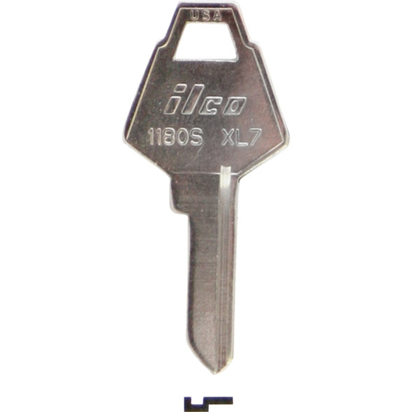 ILCO Nickel Plated Mailbox Key, 1180S (10-Pack) IAL4685100B