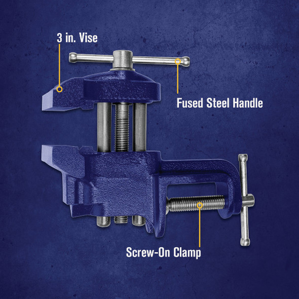 Irwin 3 In. Clamp-On Vise 226303ZR 327612