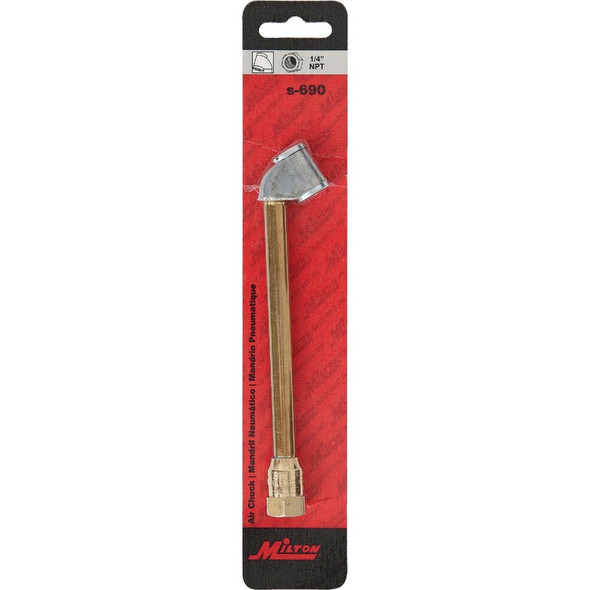 Milton 1-4 In. FNPT 150 psi Dual Head Air Chuck S-690 582863