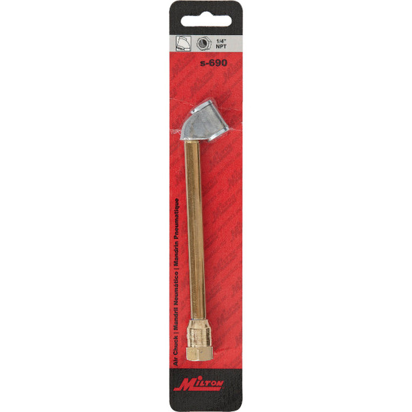 Milton 1-4 In. FNPT 150 psi Dual Head Air Chuck S-690 582863