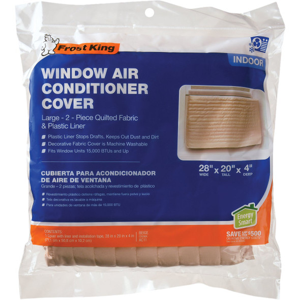 Frost King 20 In. x 28 In. Rectangle Beige Air Conditioner Cover AC11H