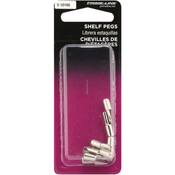 Prime-Line 5mm Nickel Metal Shelf Support Peg (8-Count) U 10166 208108