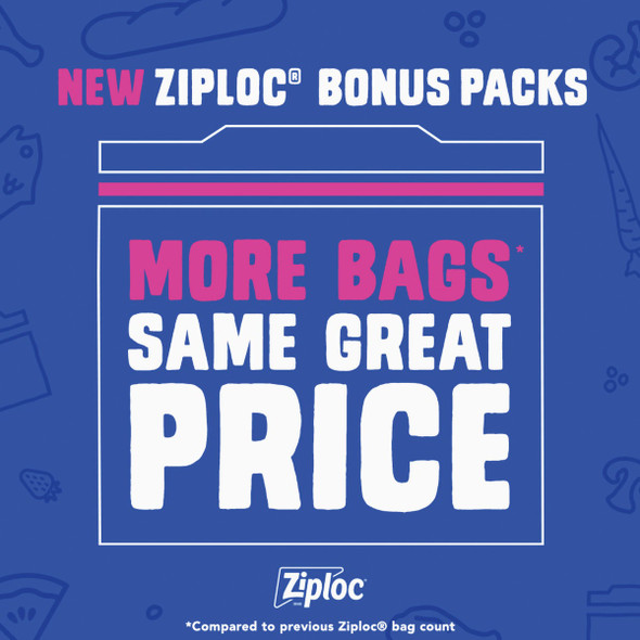 Ziploc Sandwich Food Storage Bag (50-Count) 1356 628581