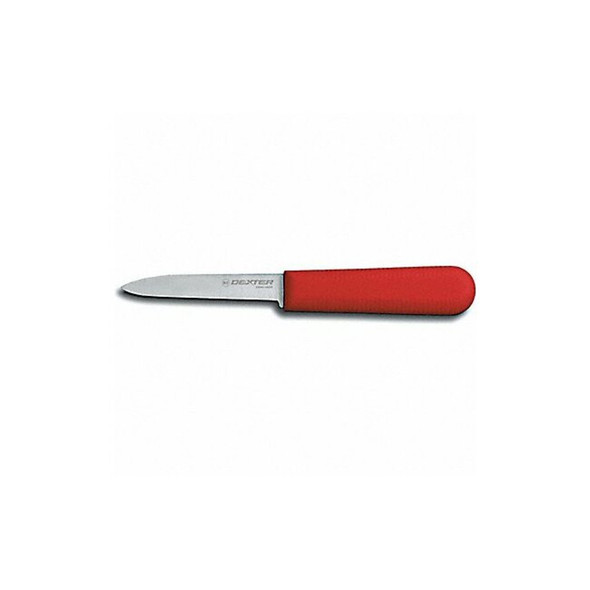 Dexter Russell Paring Knife,3-1/4" L,SS Blade,Red 15303R