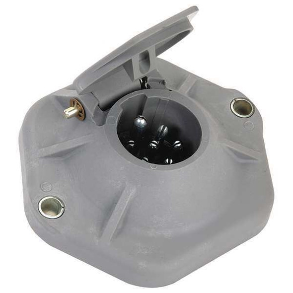 Velvac Socket without Circuit Breakers,7-Way 055040
