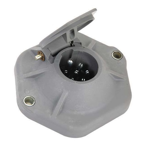 Velvac Socket without Circuit Breakers,7-Way 055040