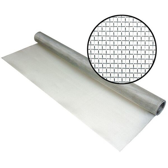 Phifer Screen, Roll, 50 ft L, 4 ft W, Silver 3000776 Phifer Screen, Roll, 50 ft L, 4 ft W, Silver 3000776