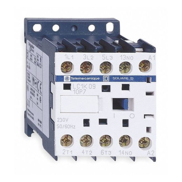 IEC Miniature Magnetic Contactor, 1NC, 120V AC, 3 P, Non-Reversing, Screw Clamp