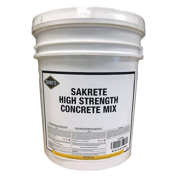 Sakrete Concrete Mix, Pail, Gray, High Strength 120021