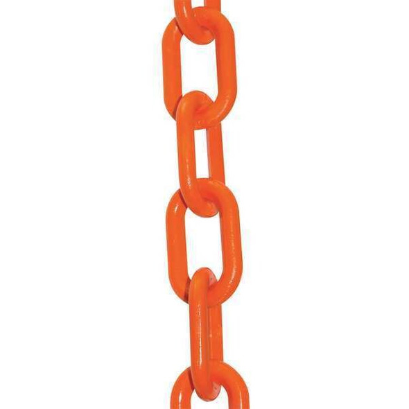 Manufacturer Varies Plastic Chain, Safety Orange, 100 ft Length, Gloss 51012-100