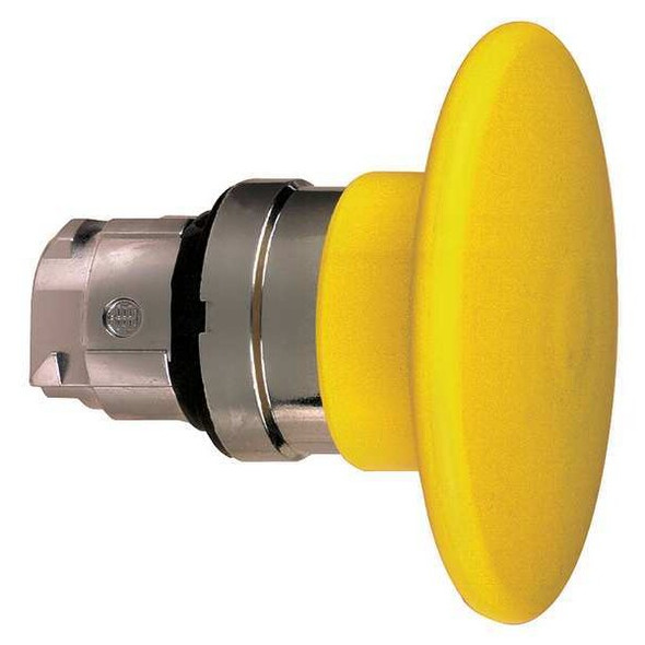 Schneider Electric Mushroom Head Push Button,Yellow,22mm ZB4BR5