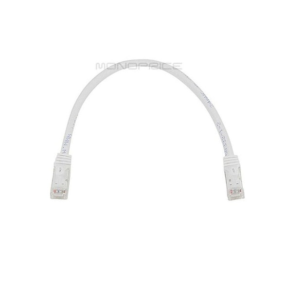 Monoprice Patch Cord,Cat 6,Flexboot,White,1.0 ft. 9819 Monoprice Patch Cord,Cat 6,Flexboot,White,1.0 ft. 9819