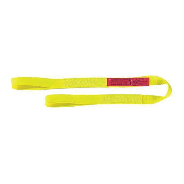 Lift-All Web Sling, Type 3, 4 ft L, 3 in W, Nylon, Yellow EE2803NFX4