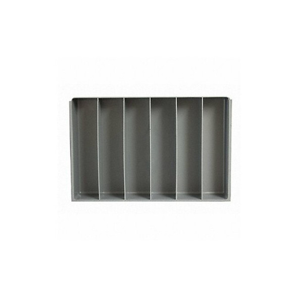 Compartment Drawer Insert with 6 compartments, Polypropylene, 3" H x 18 in W