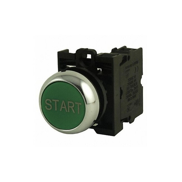 Eaton Push Button Operator, 22 mm, 1NO, Green M22M-D-G-GB1-K10