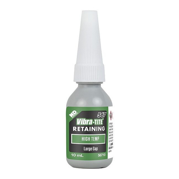 Vibra-Tite Retaining Compound, 567 Series, Green, Liquid, 10ml, Bottle 56710