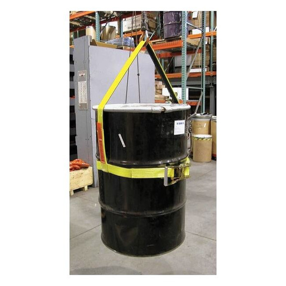 Lift-All DrumSling,Ylw,Vertical,Polyester Webbing DSV601DX24IN