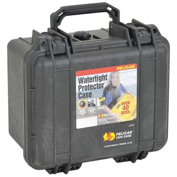 Pelican Protective Case,Black,10-5/8 in.L 1300